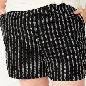 Plus Size 4X black linen shorts "Mid-Rise Ultracomfort Waistband" Mom Gifts. NWT
